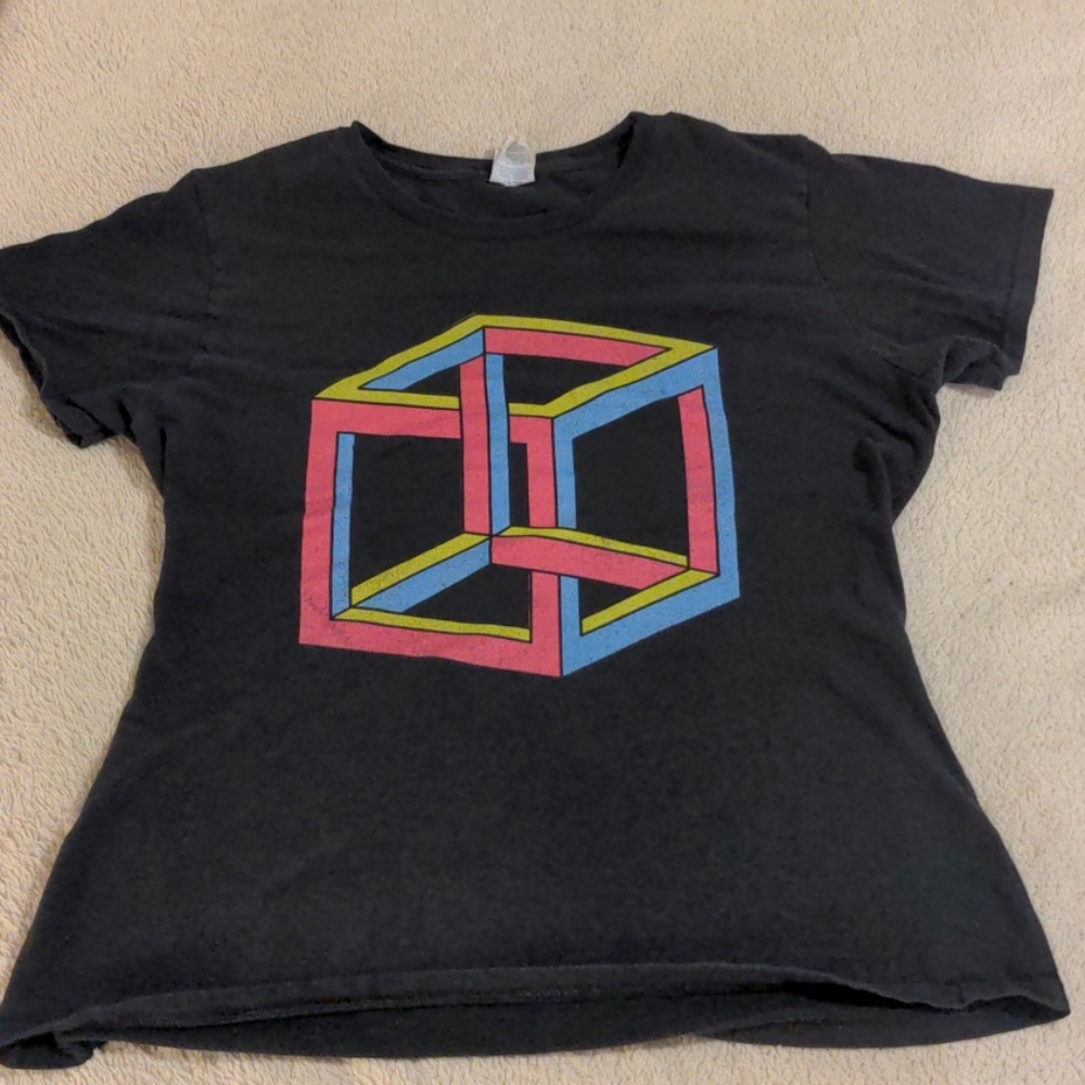 Optical Illusion Cube T-shirt
